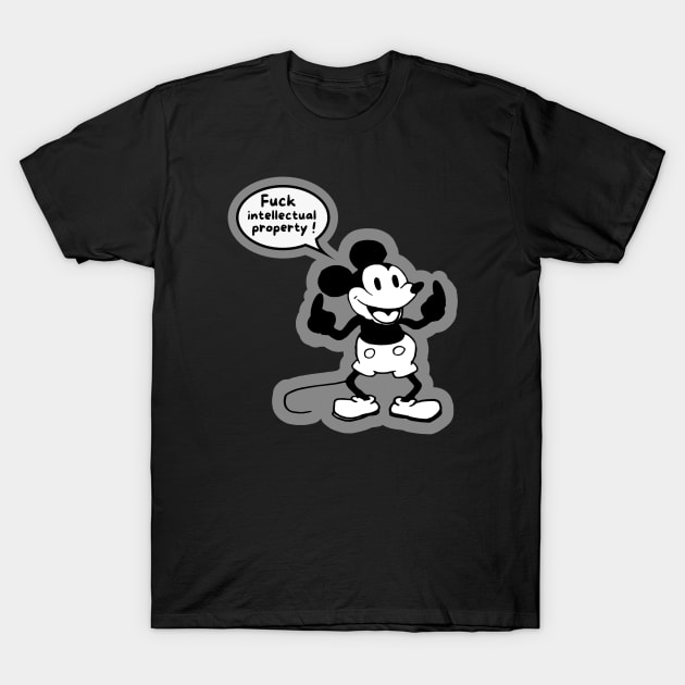 Mickey Mouse's message from the public domain T-Shirt by annearchet